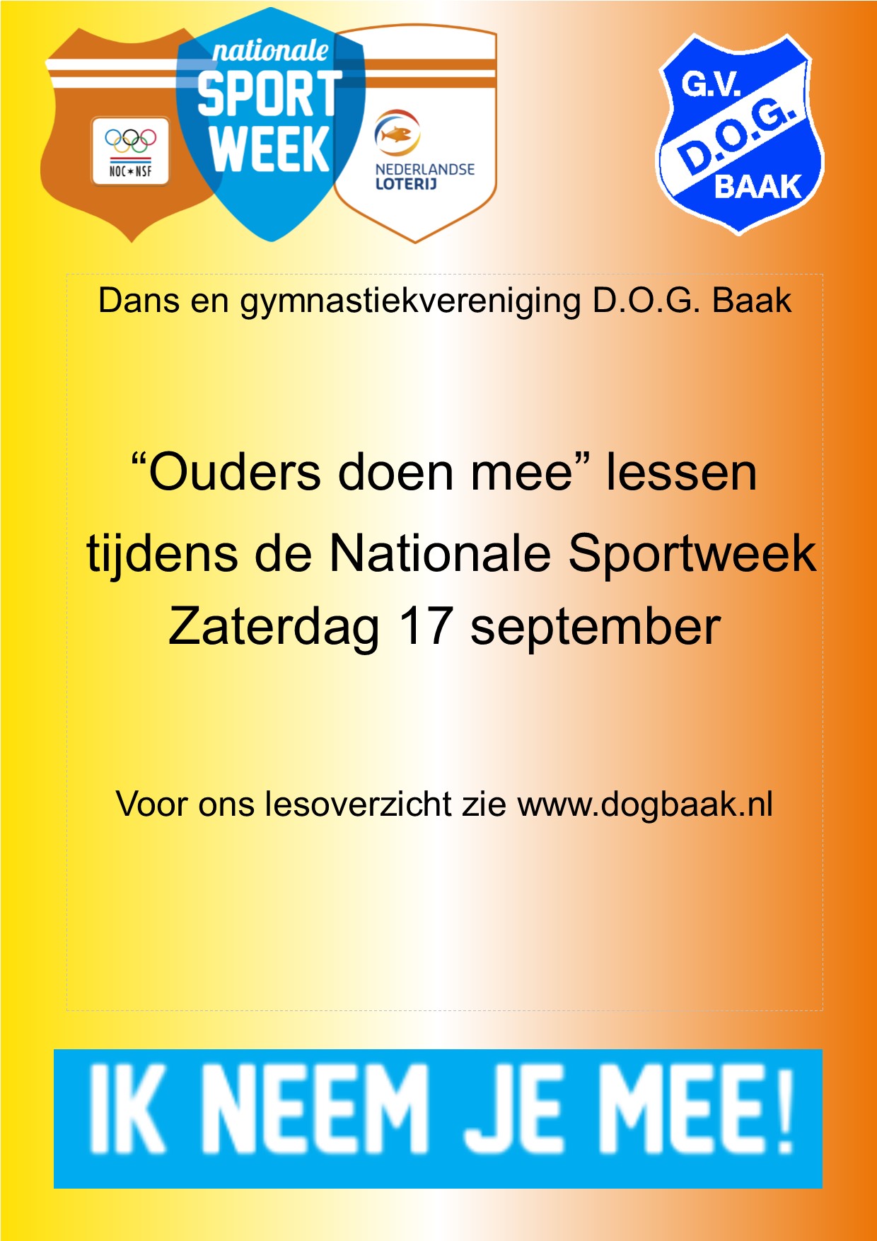 Publicatie nationale sportweek 2016 ouders doen mee 2